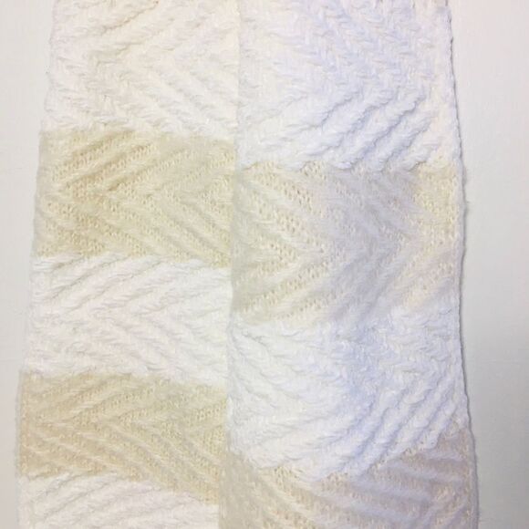 INC Scarf Chenille Striped Arrow-Stitch Muffler Neck warmer - Picture 6 of 6